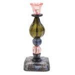 25X10 CM RENKLİ CAM MUMLUK