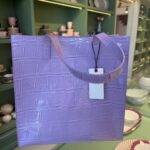 TED BAKER CROCODILE LİLA BÜYÜK ÇANTA